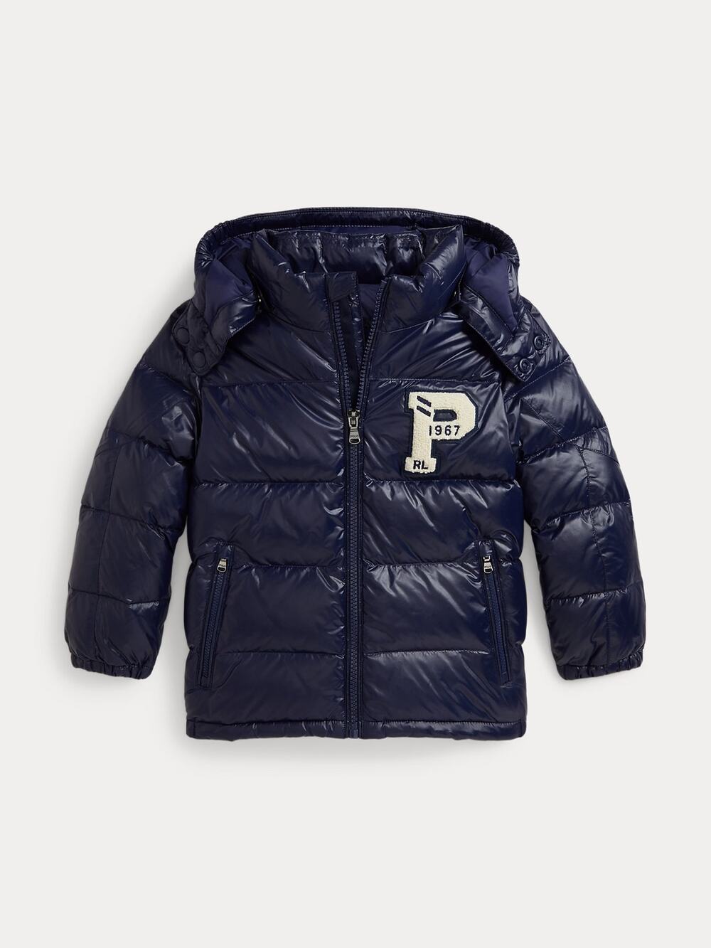Polo Ralph Lauren Boys Gorham Glossed Down Puffer Navy Size 3 NWT $195